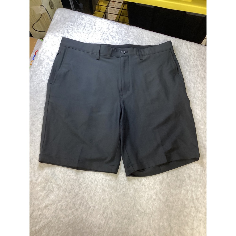 Jack Nicklaus Mens Black Performance Golf Shorts Size 34 Flat Front Activewear